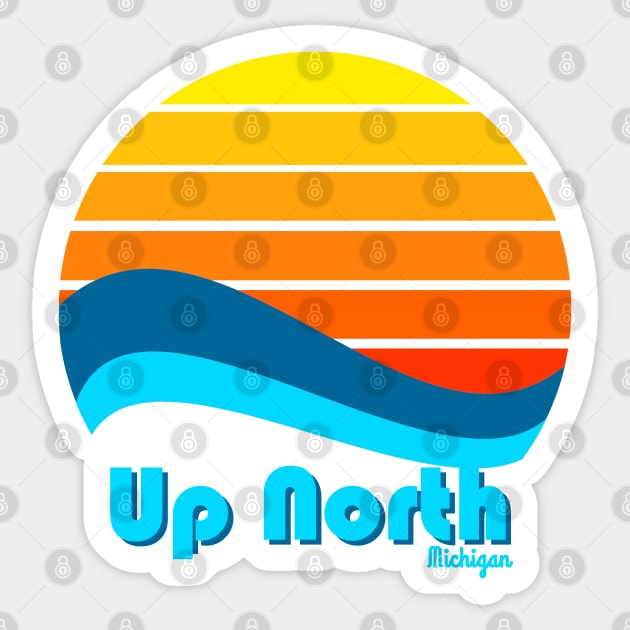 Up North Michigan Sticker by Megan Noble